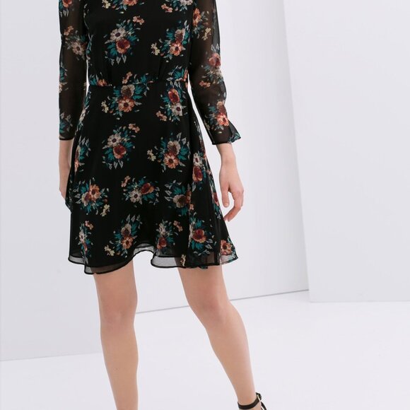 ZARA Floral Flowy Dress - Size S - Picture 2 of 7
